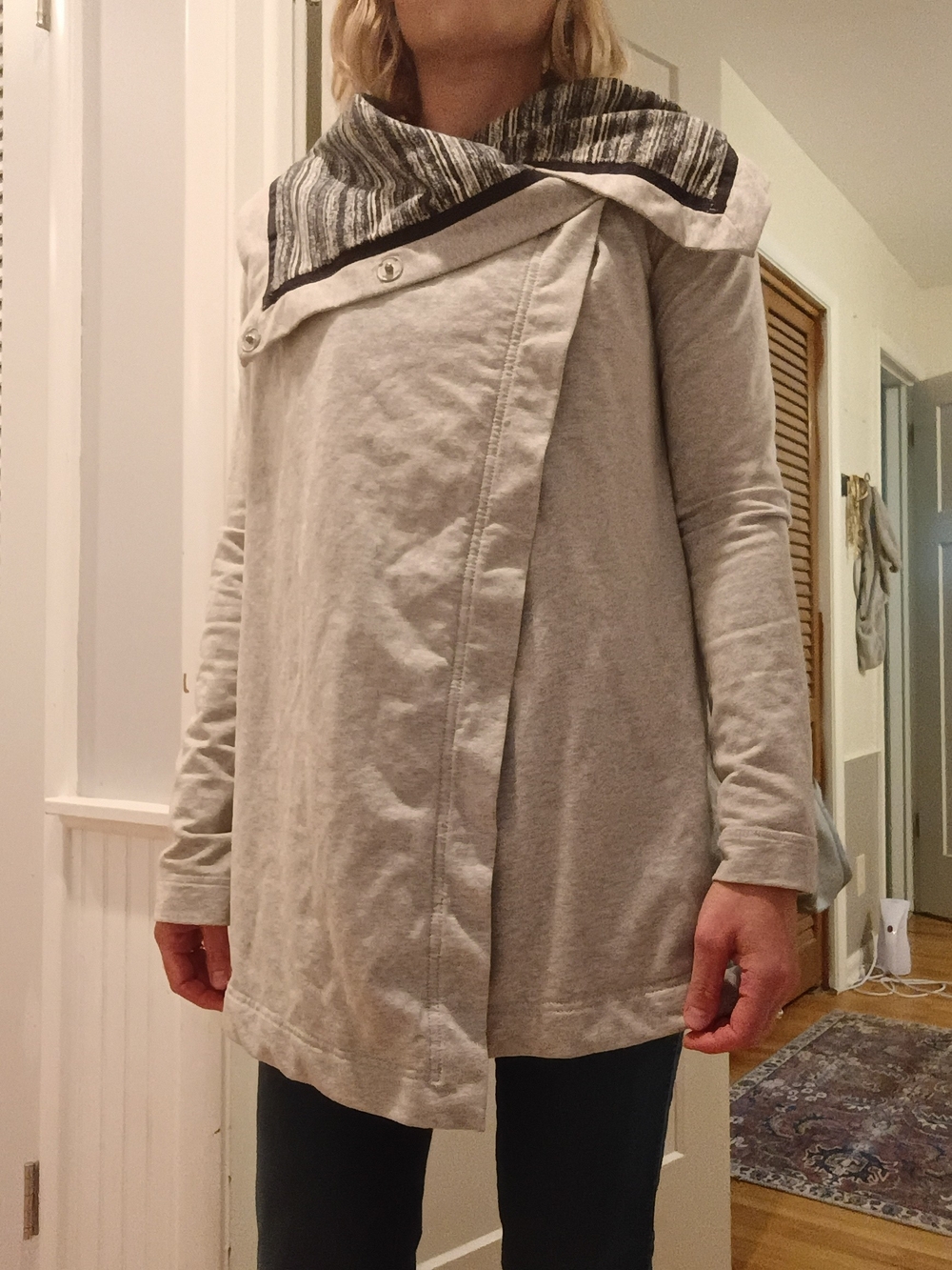 Women's Lululemon Savasana Light Gray Women's Asymmetrical Coat